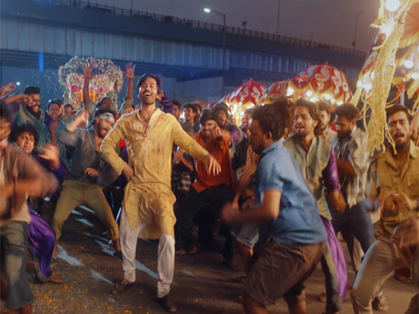 A snip from the lyrical video (photo/ Aditya Music Kannada)