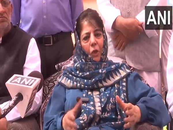Peoples Democratic Party Chief Mehbooba Mufti (Photo/ANI)
