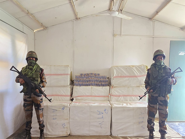 Assam Rifles seizes foreign-origin cigarettes. (Photo/AssamRifles)