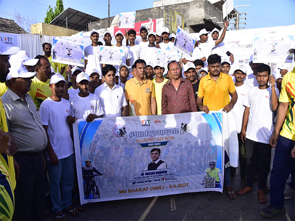 Union Sports Minister Mansukh Mandaviya in Rajkot. (Photo: SAI Media)