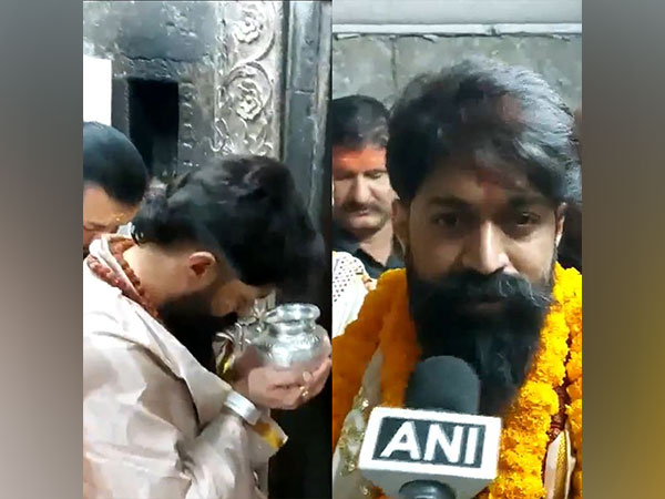 Yash at Mahakaleshwar Temple (Photo:ANI)