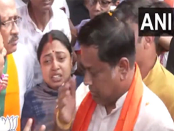 Union Minister Sukanta Majumdar meets victims of Murshidabad protests (Photo/ANI) 