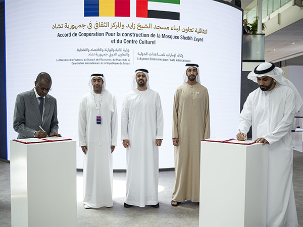 UAE signs agreement to build Sheikh Zayed Mosque and Cultural Centre in Chad’s capital, N’Djamena. (Photo: WAM)