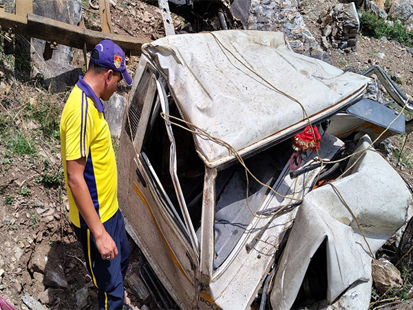 Accident site in Pauri, Uttarakhand (Photo/ @State Disaster Response Force) 