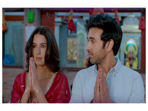 Isabelle Kaif, Pulkit Samrat in a still from 'Suswagatam Khushamadeed' (Photo/Instagram/@pulkitsamrat)