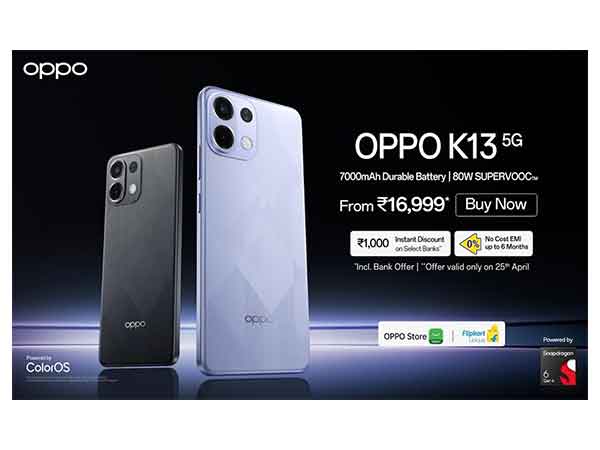 OPPO Launches K13 5G – The OverPowered Performance Smartphone Starting at Rs 17,999