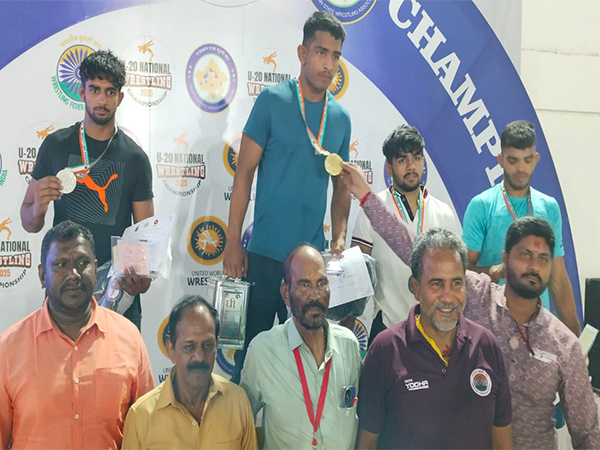 Medal winning wrestlers from day two of the competition. (Photo- WFI)