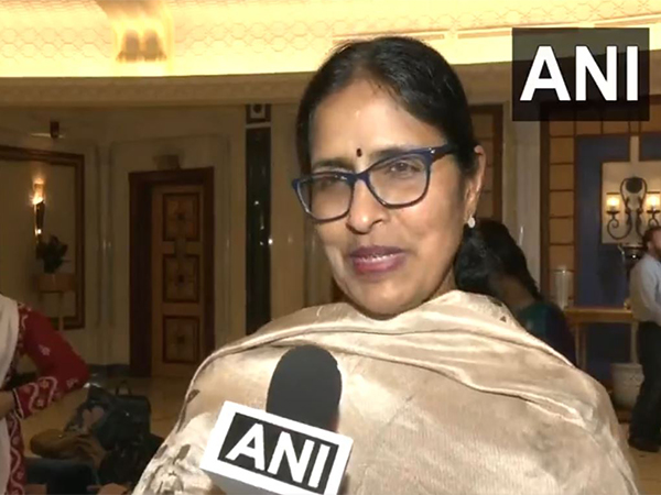 A member of the Indian diaspora, Pushpa Suresh (Photo/ANI)