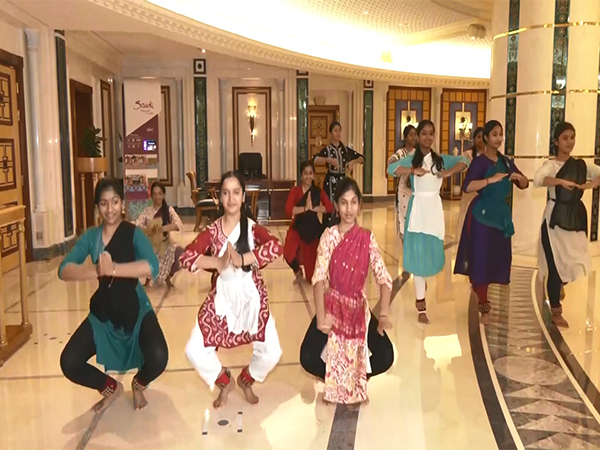 roupe of dancers practice Kathak ahead of PM Modi's visit (Image/ANI)