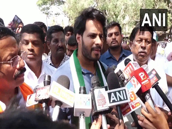 JD(S) leader Nikhil Kumaraswamy. (Photo/ANI)