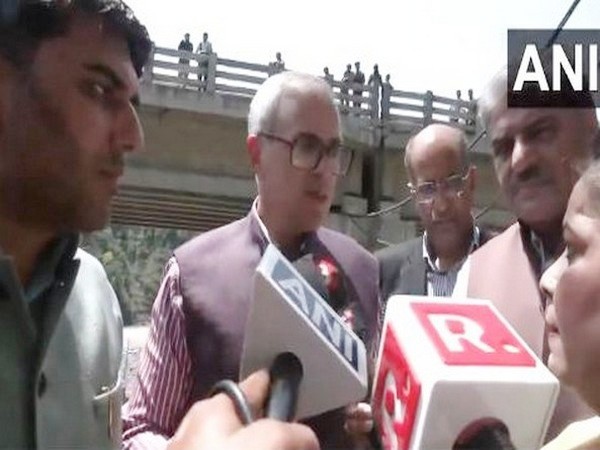 Jammu Kashmir CM Omar Abdullah's visited the Ramban town (Photo/ANI)