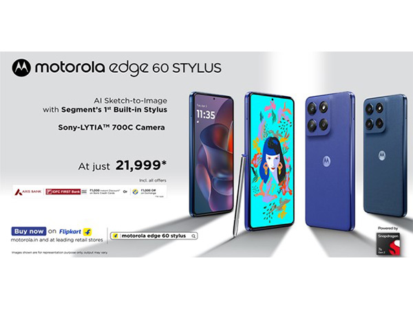 motorola edge 60 stylus goes on sale at just Rs. 21,999*