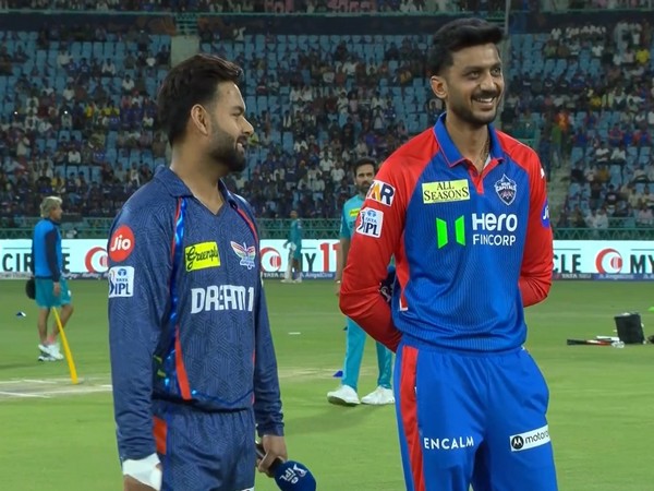 LSG captain Rishabh Pant and DC skipper Axar Patel (Photo: @ipl/X) 