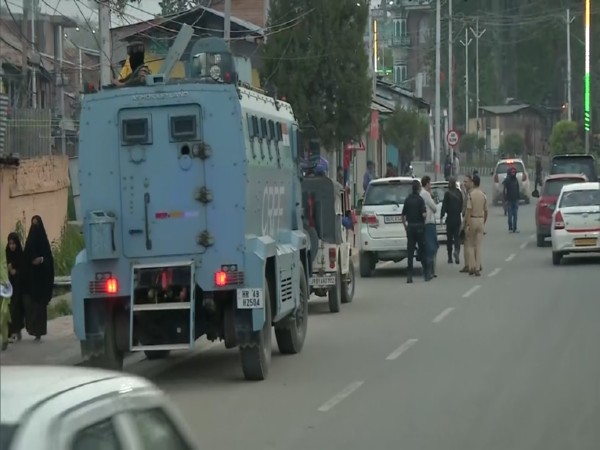 Security has been beefred-up in Srinagar (Photo/ANI)