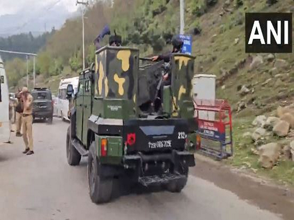 Security forces in Jammu and Kashmir's Pahalgam (Photo/ANI)
