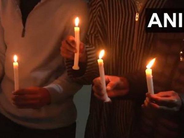 Locals in Pahalgam hold candlelight protest against the Pahalgam terror attack (Photo/ANI)