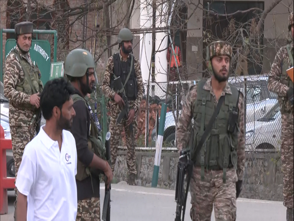 Security forces and police personnel rushed to the site immediately after the terror attack in Pahalgam (Photo/ANI)