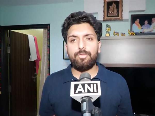 Saurabh Dwivedi, cousin brother of Shubham Dwivedi (Photo/ANI) 