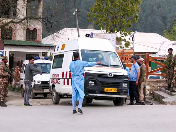 Injured tourists being bought to a hospital after terrorists target tourists in J&K's Pahalgam (Image/ANI)