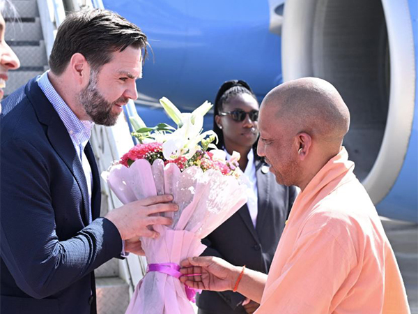 US Vice President JD Vance with UP CM Yogi Adityanath (Photo/ANI)