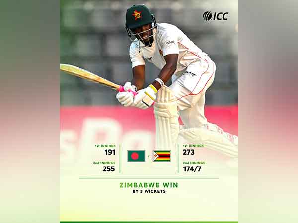 Zimbabwe completed a fine win over Bangladesh. (Photo: ICC website)