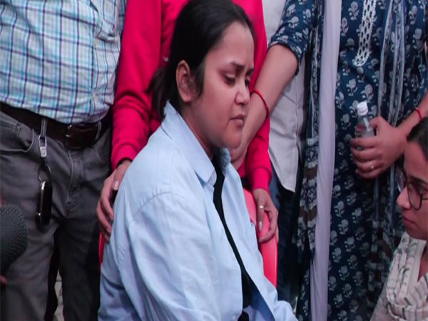 Eshanaay, wife of Shubham Dwivedi, one of the victims of Pahalgam terror attack (Photo/ANI)