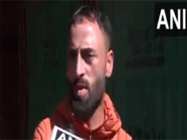 Sajad Ahmad Bhat, a shawl hawker from Pahalgam (Photo/ANI)