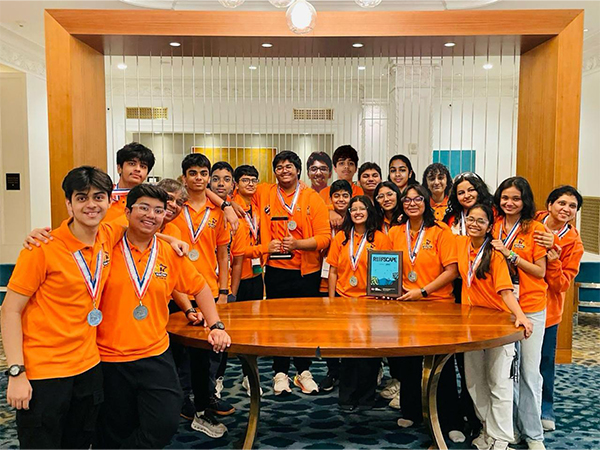 Team R factor 6024 wins ‘The Engineering Inspiration Award’ at the FIRST robotics championship held in Houston, USA
