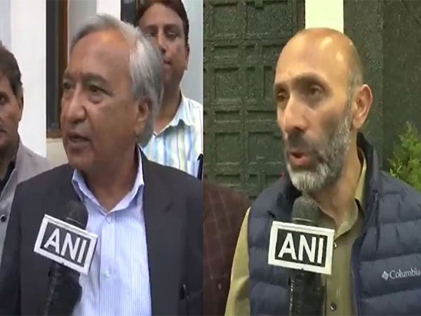 CPI(MP) MLA M Y Tarigami and Awami Ittehad Party MLA Khursheed Ahmad Sheikh (Photo/ANI)