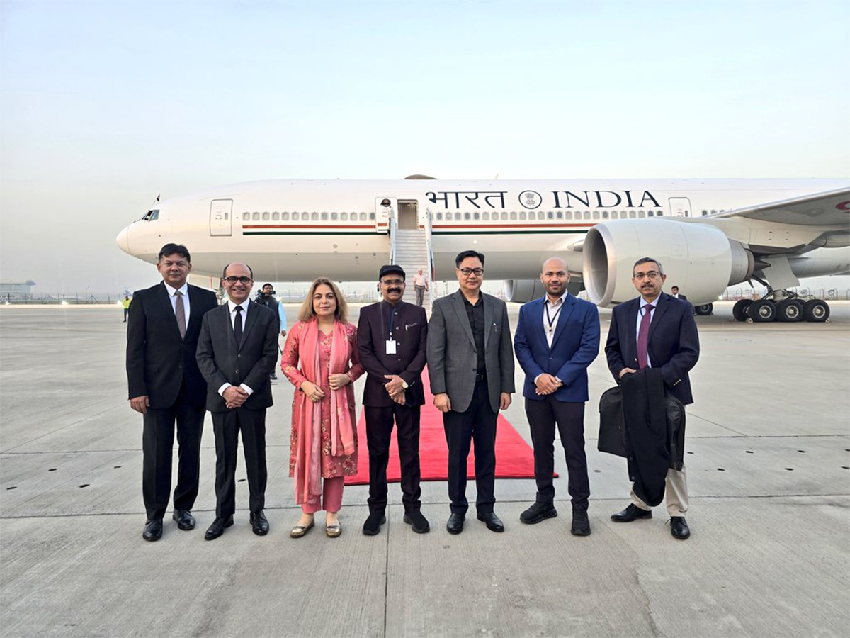Union Minister of Parliamentary Affairs Kiren Rijiju and other officials departed for Vatican City (Image Credit: X/@KirenRijiju)