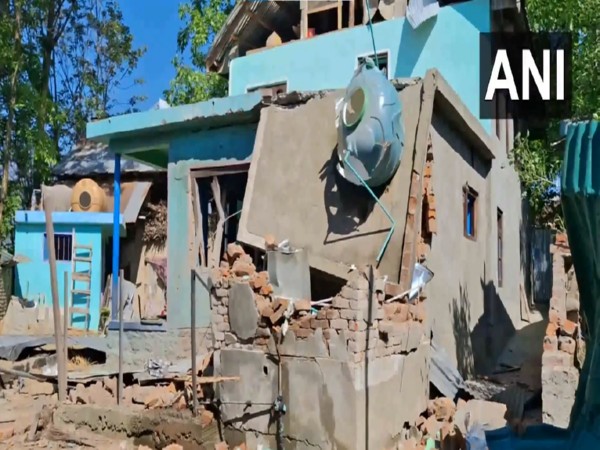 Adil Guree's house demolished (Photo/ANI)