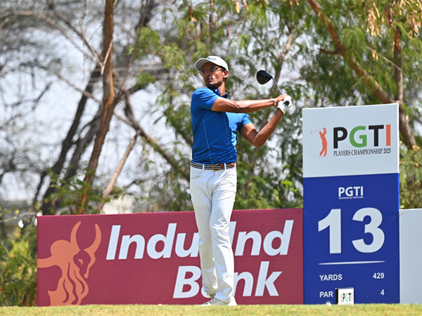 Viraj Madappa in action during round three of PGTI Players Championship (Image: PGTI)
