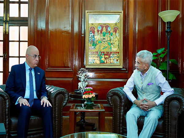 External Affairs Minister S Jaishankar with Egypt Ambassador to India, Kamel Zayed (Image: X@DrSJaishankar)