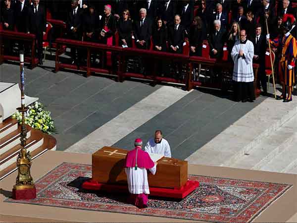 Members of the clergy attend the funeral Mass of Pope Francis in St. Peter's Square at the Vatican (Image/Reuters)