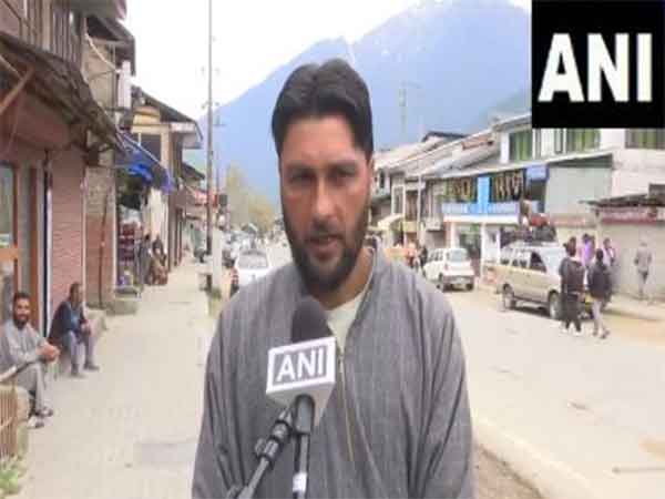 Pahalgam tourist pony stand President Rayess Ahmad Bhatt. (Photo/ANI)