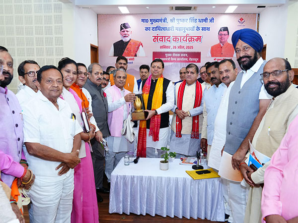 CM Dhami meets with newly appointed office bearers. 