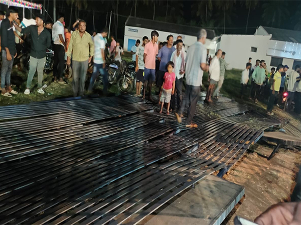 Several spectators injured as viewers’ gallery collapsed during Kabaddi match in Mandya district (Photo/ANI)