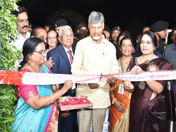 Andhra Pradesh Chief Minister Chandrababu Naidu at the  inauguration of the Centenary Building at AMC (Photo/X/@ncbn)