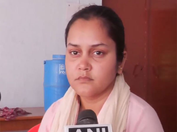  Shubham Dwivedi's wife Eshanaay. (Photo/ANI)