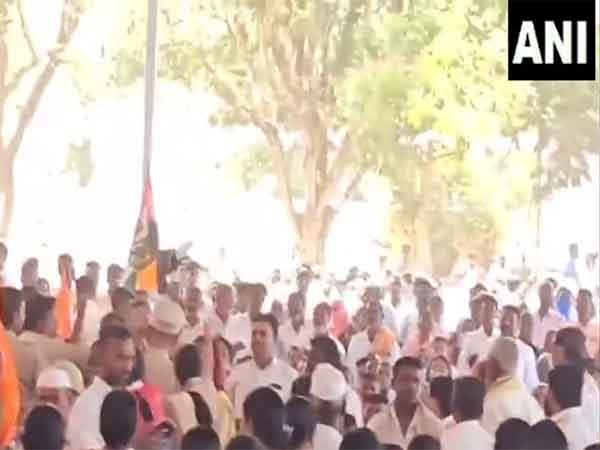 BJP women activists stage black cloth protest during CM Siddaramaiah’s rally in Belagavi (Photo/ANI) 