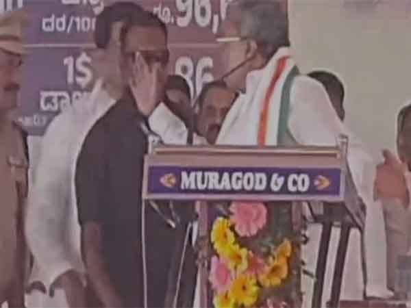 JDS shares purported video of CM Siddaramaiah of nearly slapping police officer (Photo/ANI)