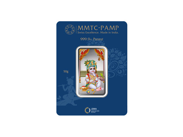 MMTC-PAMP unveils the Laddoo Gopal 50 gm Silver Bar, a symbol of devotion, purity, and divine craftsmanship