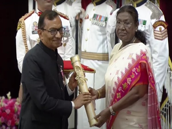 Industry veteran Pawan Kumar Goenka conferred with Padma Shri (Image: DD News)