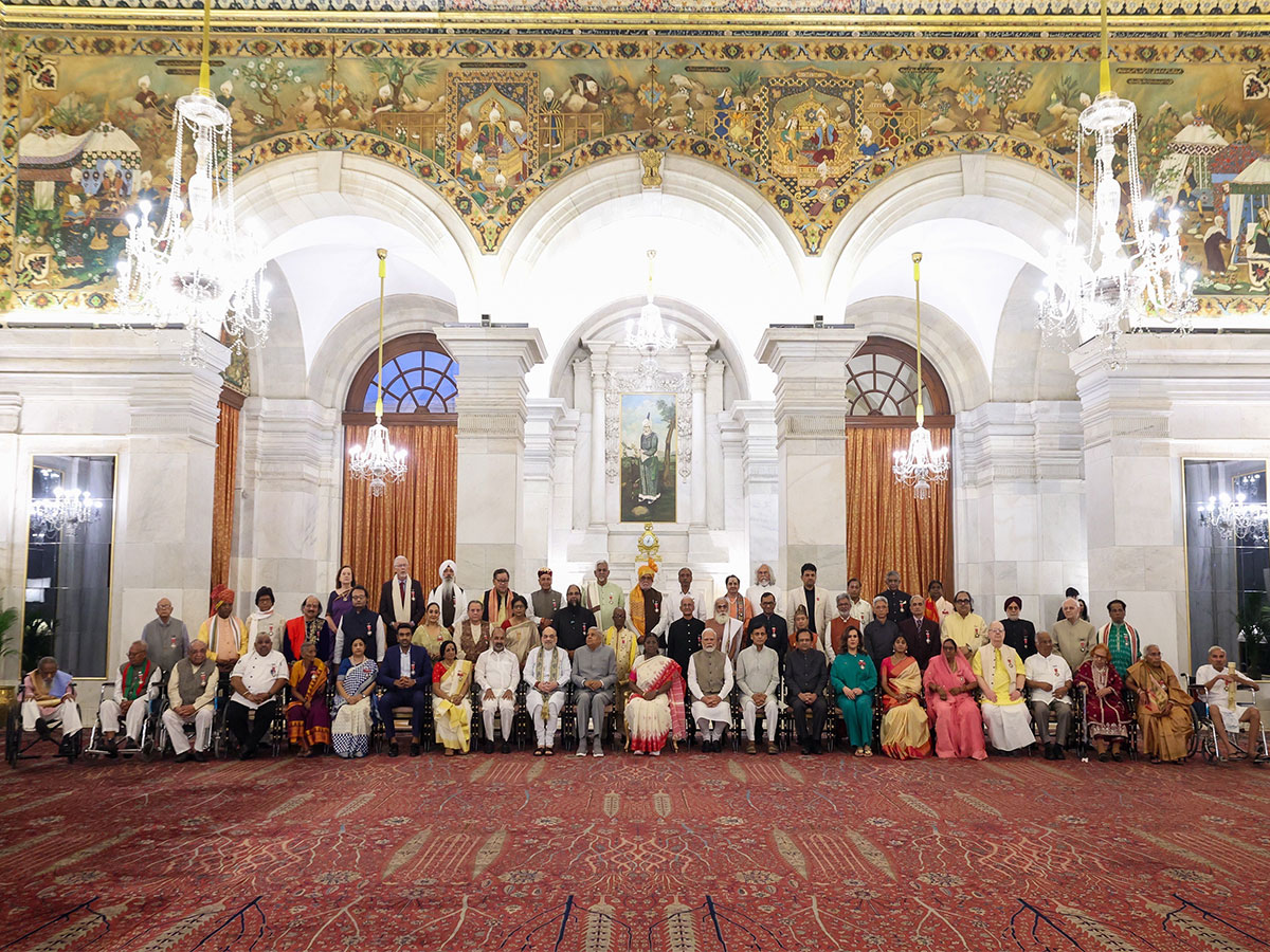 Prime Minister Narendra Modi attended the Civil Investiture Ceremony-I (Photo/@narendramodi)