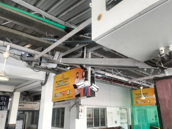 Northeast Frontier Railway install 135 AI based CCTV cameras with panic button at Guwahati Railway Station (Photo: ANI) 