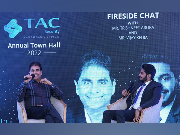 Investor Vijay Kedia with Founder and CEO, Trishneet Arora at TAC Security's Annual Meeting