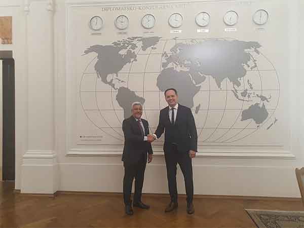 Commerce Secretary Sunil Barthwal with Croatia's Zdenko Lucić (Photo/@India_Croatia)