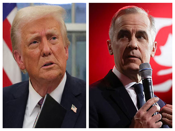 US President Donald Trump and Canadian PM Mark Carney (Photo/Reuters)