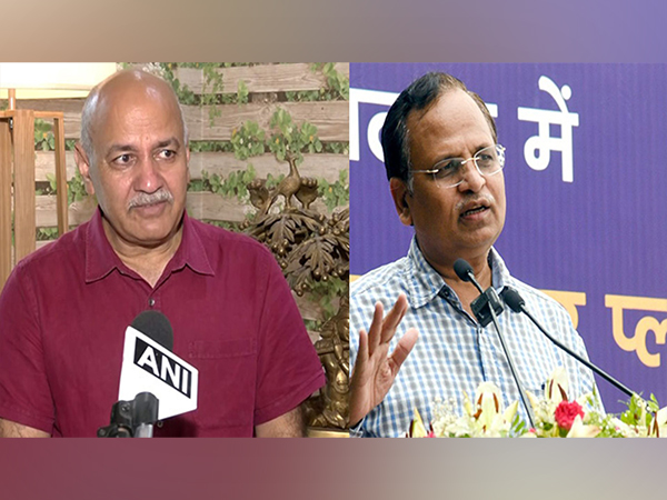 AAP leaders Manish Sisodia and Satyendra Jain (Photo/ANI)