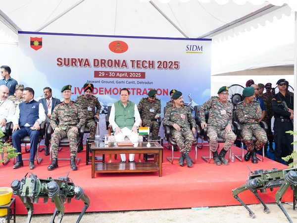 Uttarakhand Chief Minister Pushkar Singh Dhami at Surya Drone Tech 2025 (Photo/ANI)